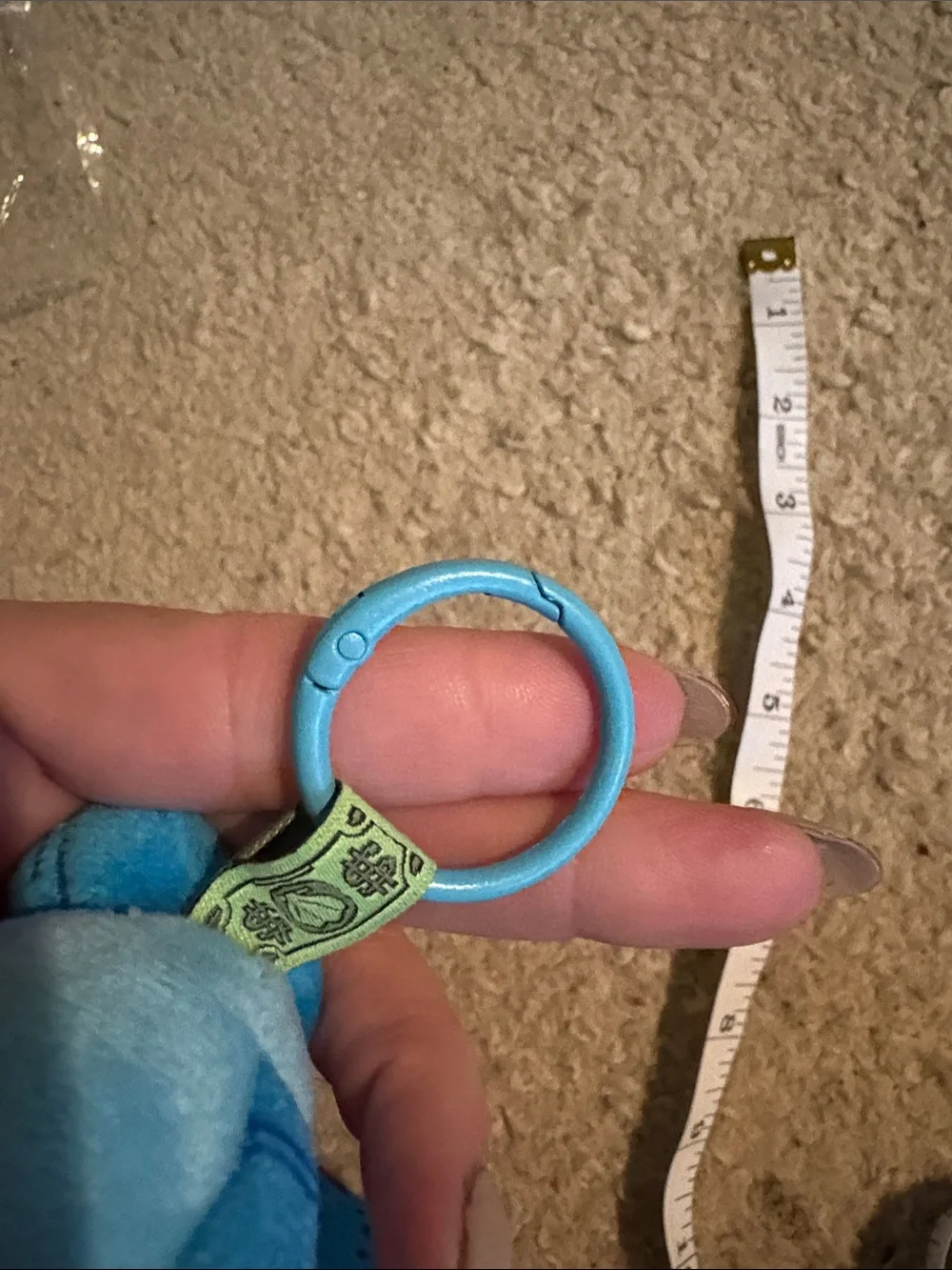 Blue Plush Clip-On Kids Toy Bikini Bottom